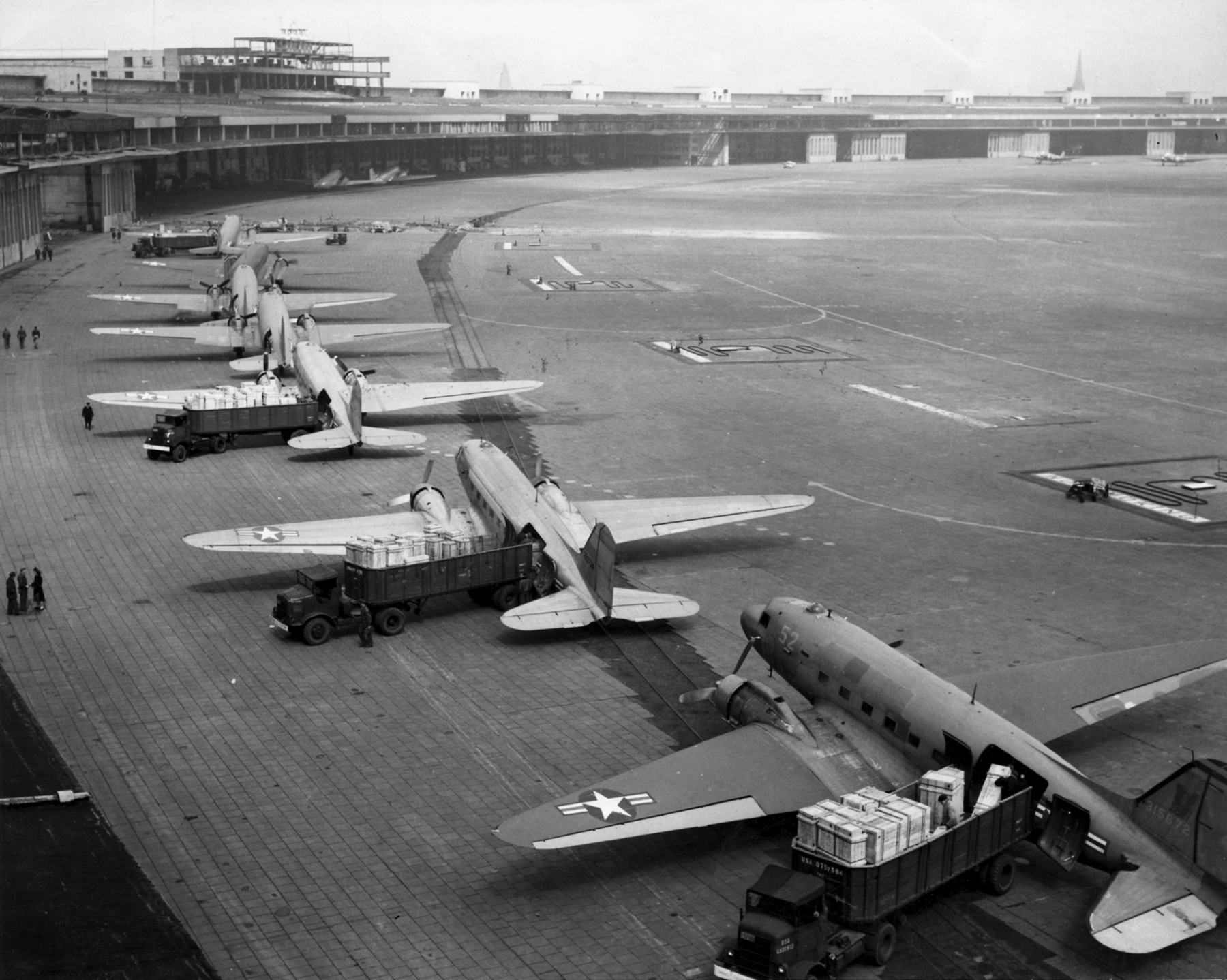 Entladereihe in Tempelhof