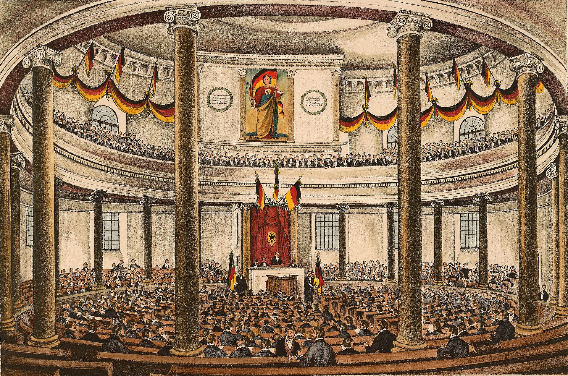 Nationalversammlung in der Paulskirche