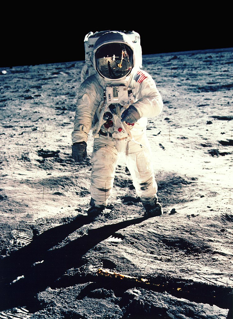 Aldrin auf der Mondoberfläche