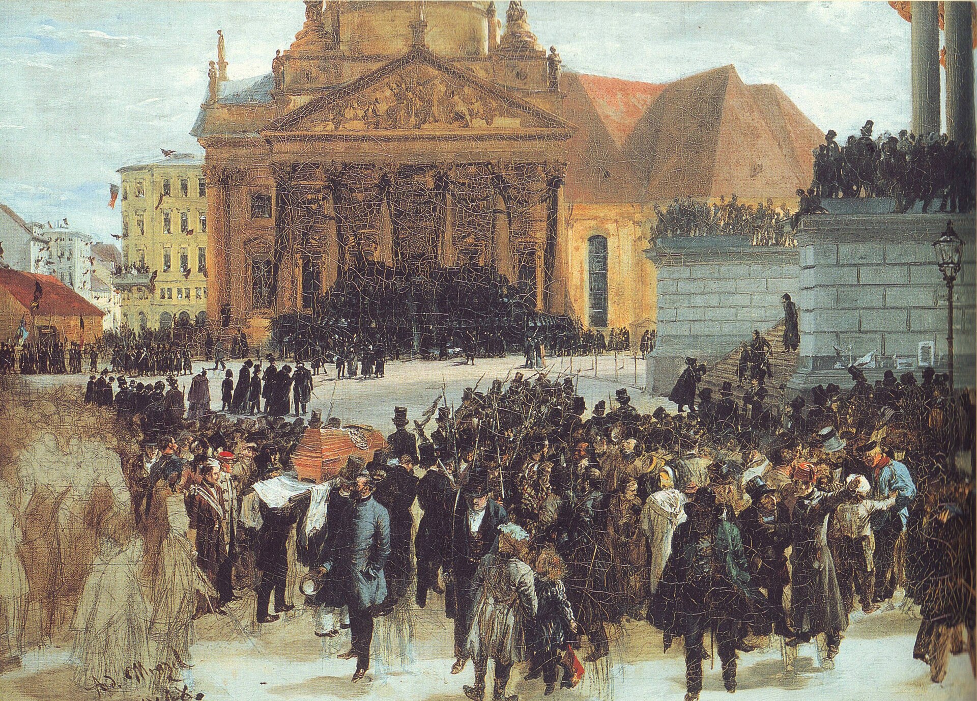 Aufbahrung der Märzgefallenen