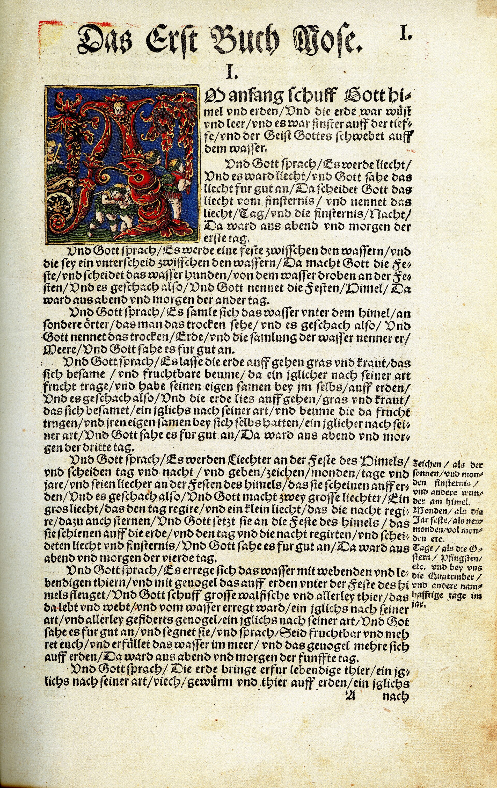 Lutherbibel 1534: Genesis 1