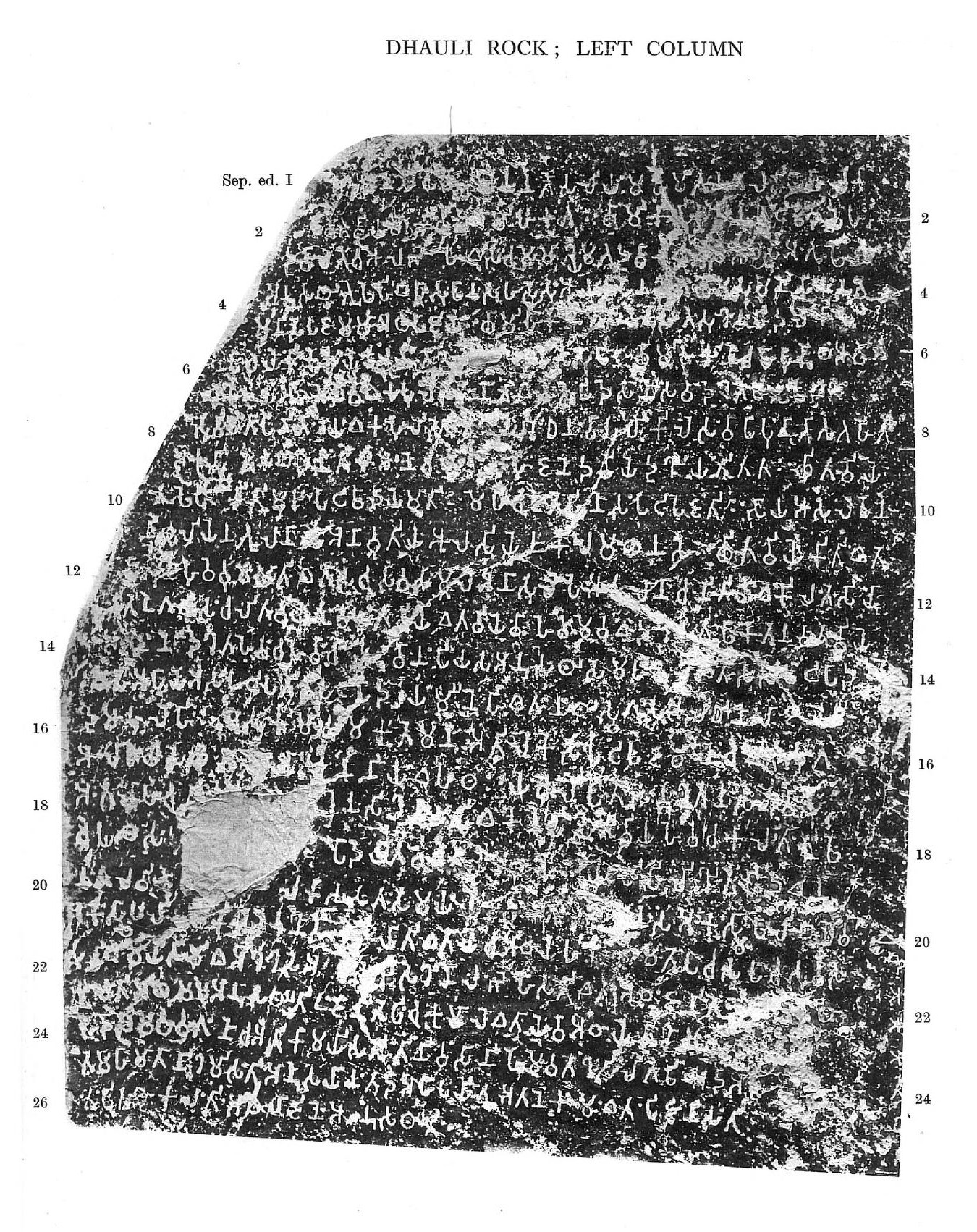 Dhauli-Sonderedikt · Reproduktion 1925