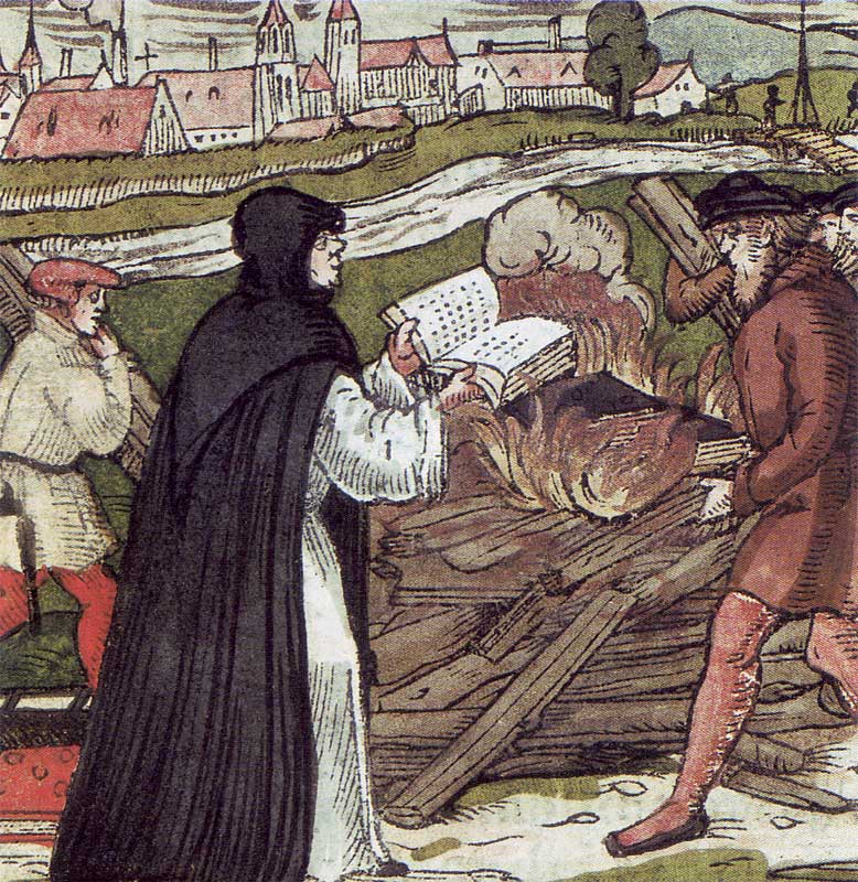 Luther verbrennt die Bulle